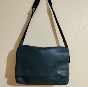 Genuine vintage COACH Camden  pebbled blue leather brief messenger bag like new